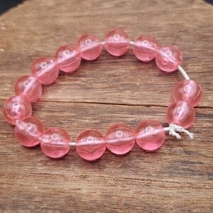 B2827 bubblegum pink moon drop bracelet